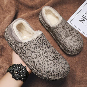Warme Plüsch-Baumwollschuhe für Herren