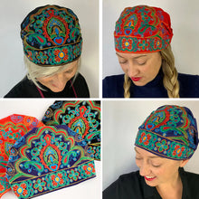 Laden Sie das Bild in den Galerie-Viewer, Besticktes Kopftuch im Ethno-Stil