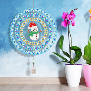 DIY Diamantmalerei doppelseitig drehbares hängendes Windspiel