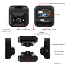 Laden Sie das Bild in den Galerie-Viewer, Mini 1.5 Zoll Fahrrekorder