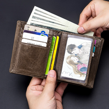 Laden Sie das Bild in den Galerie-Viewer, Multifunktionale kleine Geldbörse aus Leder für Herren