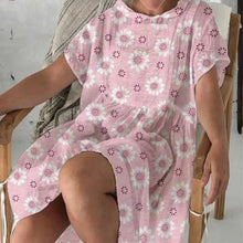 Laden Sie das Bild in den Galerie-Viewer, Damenkleid mit Sonnenblumendruck