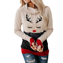 Laden Sie das Bild in den Galerie-Viewer, Weihnachten Langärmliger Kapuzenpullover