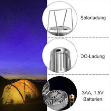 Laden Sie das Bild in den Galerie-Viewer, 6 in 1 tragbares Outdoor-LED-Campinglicht mit Ventilator
