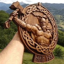 Laden Sie das Bild in den Galerie-Viewer, Wikinger-Mythologie-Symbol-Wand-Kunst