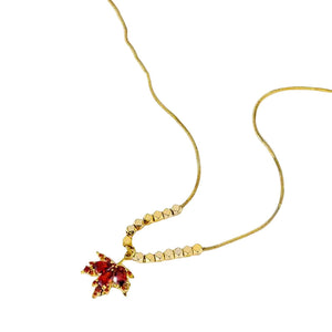 Roter Ahornblatt-Schmuck