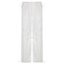 Laden Sie das Bild in den Galerie-Viewer, Lockere Cargohose mit mehreren Taschen und Kordelzug