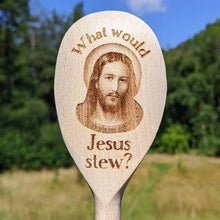 Laden Sie das Bild in den Galerie-Viewer, Interessanter Holzlöffel über Jesus