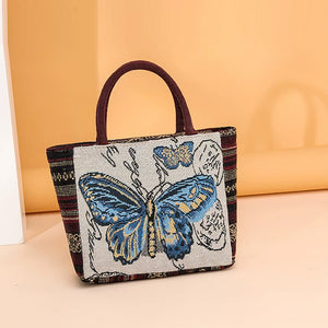 Handtasche mit Reißverschluss aus Segeltuch