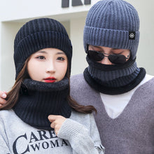 Laden Sie das Bild in den Galerie-Viewer, Krempenlose warme Strickmütze für den Winter