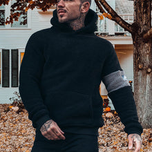 Laden Sie das Bild in den Galerie-Viewer, Langärmliges Lässiges Modisches Plüschiges Sweatshirt mit Kapuze