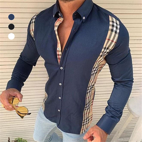 Kariertes Getäfeltes Hemd