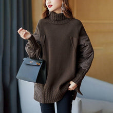Laden Sie das Bild in den Galerie-Viewer, Patchwork schicker Strickpullover