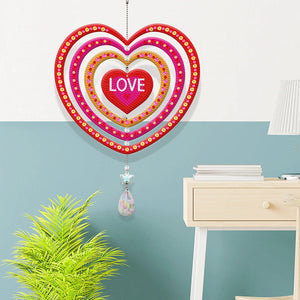 DIY Diamantmalerei doppelseitig drehbares hängendes Windspiel