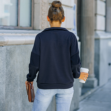 Laden Sie das Bild in den Galerie-Viewer, Minimalistisches Sweatshirt mit Reißverschluss