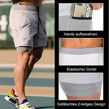 Laden Sie das Bild in den Galerie-Viewer, Schnell trocknende, doppellagige, elastische Shorts