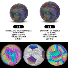 Laden Sie das Bild in den Galerie-Viewer, Reflektierender leuchtender Fußball