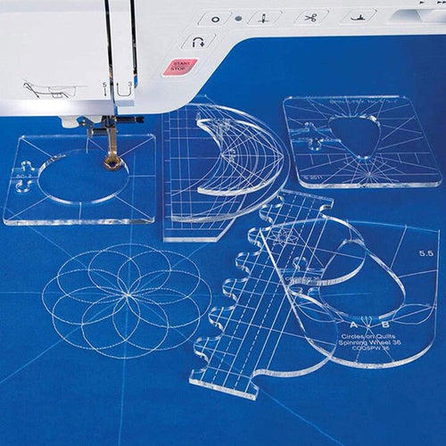 DIY-Verarbeitung Nählineal Vorlage Patchwork-Werkzeuge +Quiltfußpresse