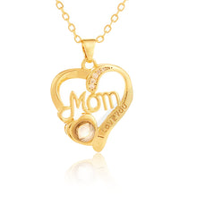 Laden Sie das Bild in den Galerie-Viewer, ,,Ich liebe dich Mama Liebe Herz&quot; Halskette