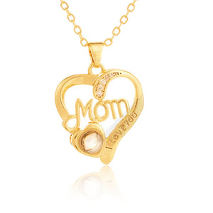 ,,Ich liebe dich Mama Liebe Herz" Halskette