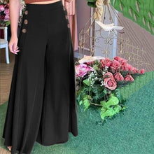Laden Sie das Bild in den Galerie-Viewer, Damen Sommerhose mit hoher Taille und weitem Bein