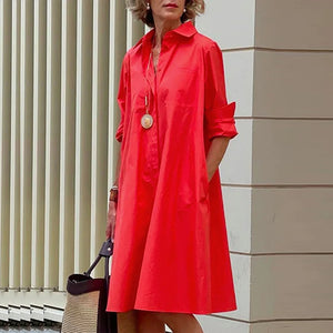 Locker geschnittenes Hemdkleid