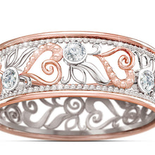 Laden Sie das Bild in den Galerie-Viewer, Damen Gold Graziöser Ring