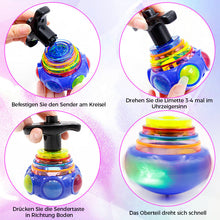 Laden Sie das Bild in den Galerie-Viewer, Glitzer UFO Musik Glänzendes KreiselSpielzeug