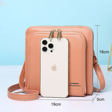 Laden Sie das Bild in den Galerie-Viewer, Einfarbige Luxuriöse Damen-Umhängetasche Aus PU-Leder