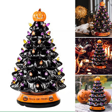 Laden Sie das Bild in den Galerie-Viewer, Glühender Weihnachtsbaum mit Halloween-Thema