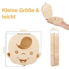 Laden Sie das Bild in den Galerie-Viewer, Milchzahnkästchen aus Holz für Babys
