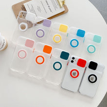 Laden Sie das Bild in den Galerie-Viewer, iPhone transparente Handyhülle mit Ring