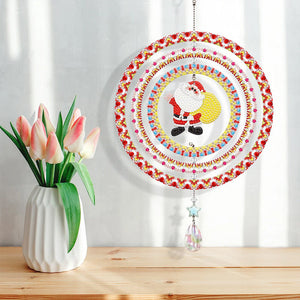 DIY Diamantmalerei doppelseitig drehbares hängendes Windspiel