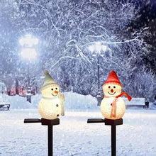 Laden Sie das Bild in den Galerie-Viewer, Super süße wasserdichte Solarenergie Schneemann Lampe