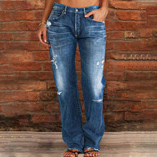 Laden Sie das Bild in den Galerie-Viewer, Waschbare Zerrissene Jeans