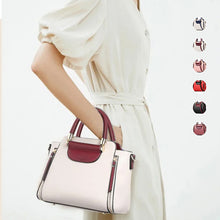 Laden Sie das Bild in den Galerie-Viewer, Modische Kontrast-Handtasche Aus PU-Leder