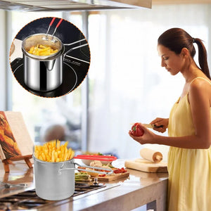 Multifunktionale Fritteuse aus Edelstahl 304