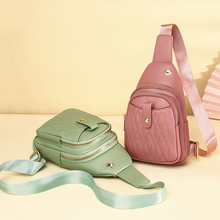 Laden Sie das Bild in den Galerie-Viewer, Kleiner Sling-Rucksack für Damen Leder
