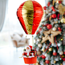 Laden Sie das Bild in den Galerie-Viewer, Weihnachtsdekoration-Weihnachtsmann Heißluftballon