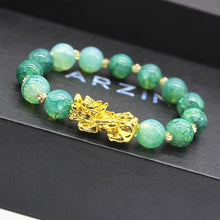 Laden Sie das Bild in den Galerie-Viewer, Pixiu 3D Obsidian Armband