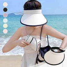 Laden Sie das Bild in den Galerie-Viewer, Faltbarer Sonnenschutz-Sonnenhut mit großer Krempe