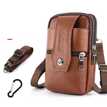 Laden Sie das Bild in den Galerie-Viewer, Multifunktionale Handy-Gürteltasche Aus Leder