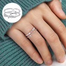 Laden Sie das Bild in den Galerie-Viewer, Doppelter Schmetterlings-Diamantring