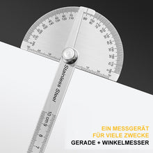 Laden Sie das Bild in den Galerie-Viewer, Winkelmesser aus Edelstahl