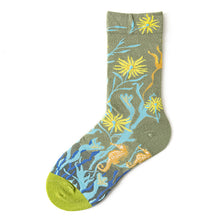 Laden Sie das Bild in den Galerie-Viewer, Bedruckte Strümpfe aus Baumwolle