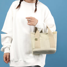 Laden Sie das Bild in den Galerie-Viewer, Handtasche aus Segeltuch mit großem Fassungsvermögen