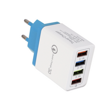 Laden Sie das Bild in den Galerie-Viewer, 4-Loch USB Farbiges Ladegerät