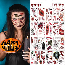 Laden Sie das Bild in den Galerie-Viewer, Gruseliges Temporäres Halloween-Tattoo