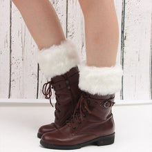 Laden Sie das Bild in den Galerie-Viewer, Damen Warme Stiefelüberzüge mit Pelzbesatz