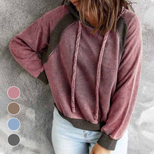 Laden Sie das Bild in den Galerie-Viewer, Lässiges Kapuzen-Sweatshirt mit langen Ärmeln